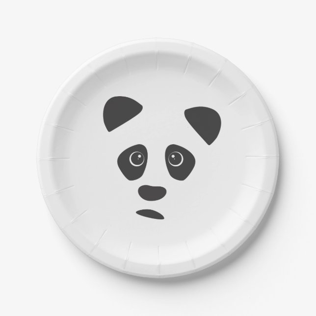 Sad Panda Paper Plates (Front)