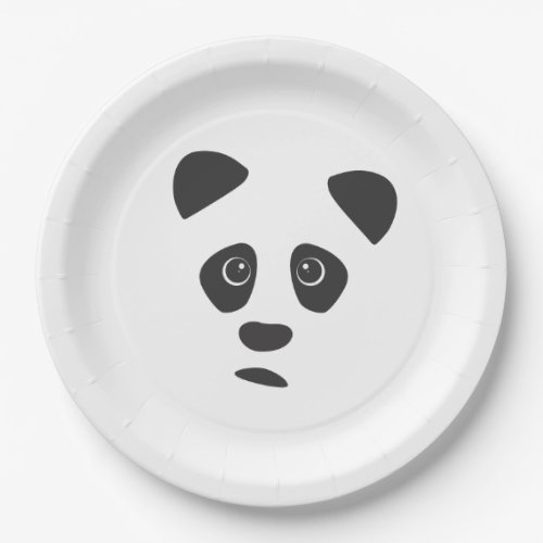 Sad Panda Paper Plates