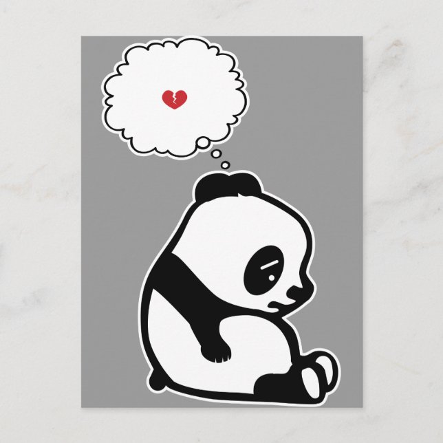 Sad Panda Postcard (Front)