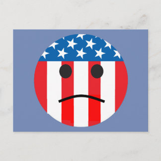 sad patriotic postcard