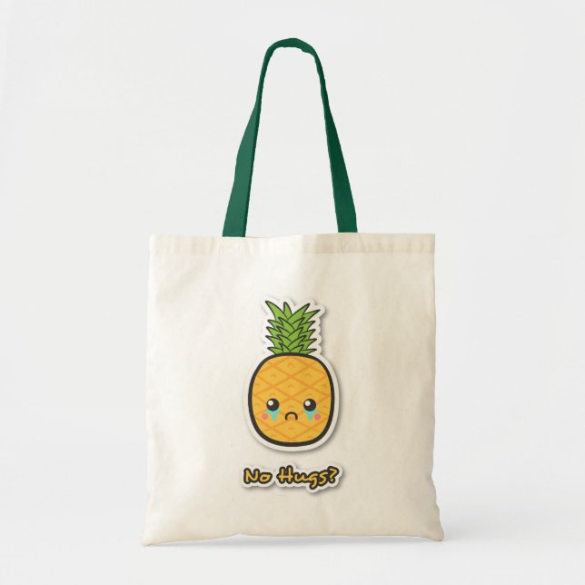 Sad Pineapple Gets No Hugs Tote Bag (Front)