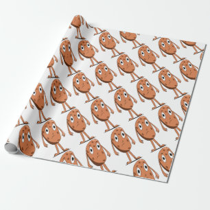Sad potato wrapping paper