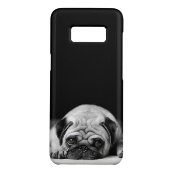 Sad Pug Case-mate Samsung Galaxy S8 Case by Wilderzoo at Zazzle