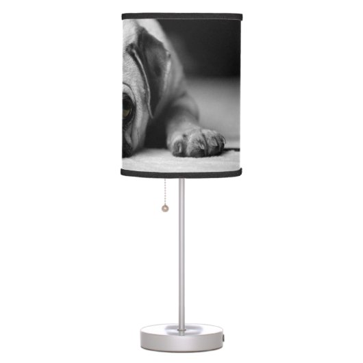 Sad Pug Table Lamp (Right)