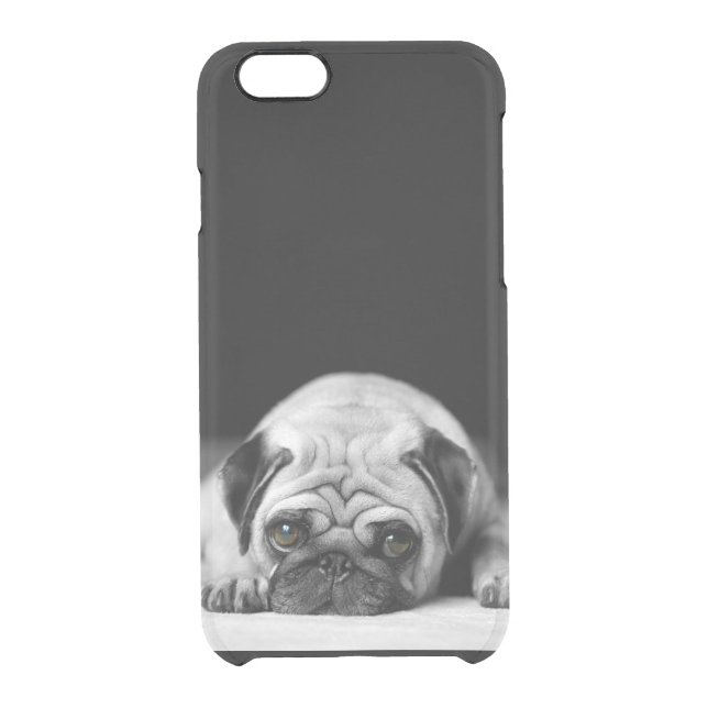 Sad Pug Uncommon iPhone Case (Back)