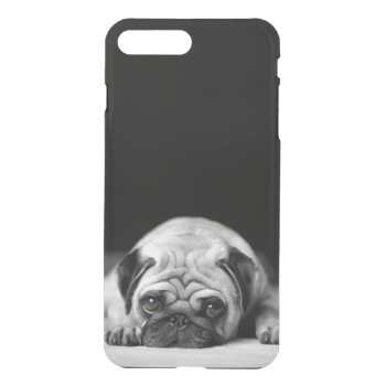 Sad Pug Iphone 8 Plus/7 Plus Case by Wilderzoo at Zazzle