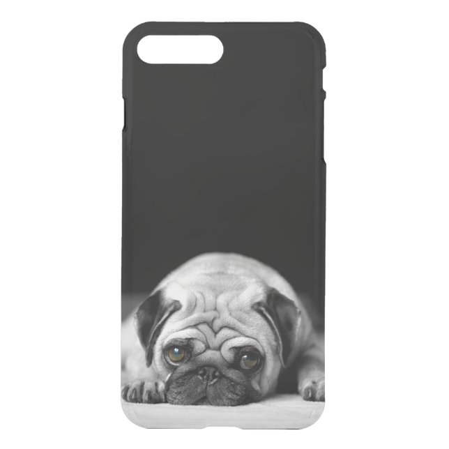 Sad Pug Uncommon iPhone Case (Back)