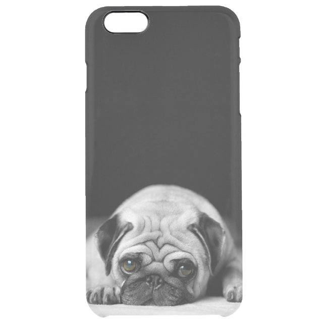 Sad Pug Uncommon iPhone Case (Back)