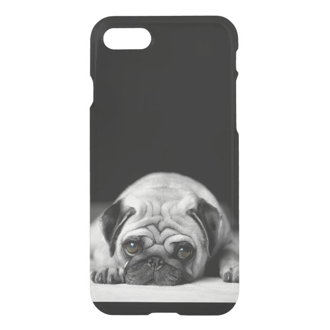 Sad Pug Uncommon iPhone Case (Back)