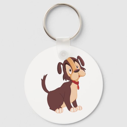 Sad Puppy Dog Keychain