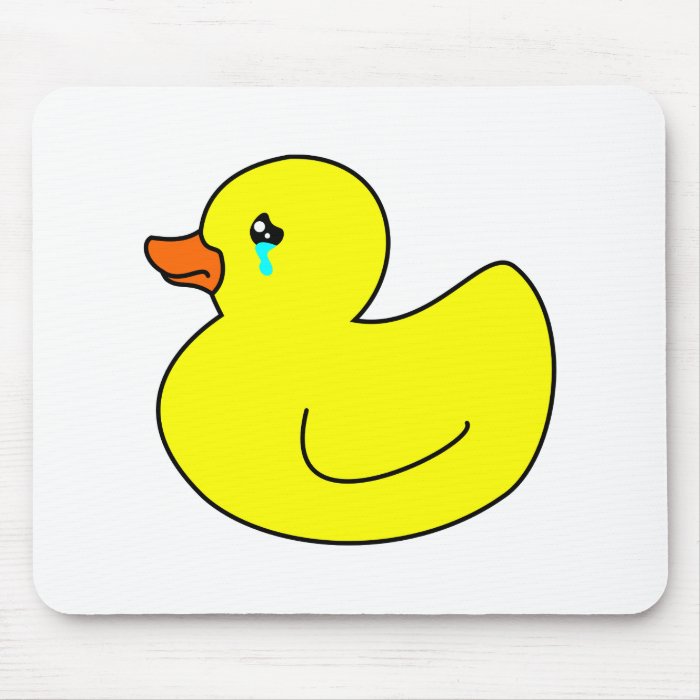 Sad Rubber Duck Mousepads