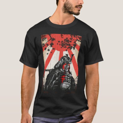 Sad Samurai Warrior Japanese Culture Swordsman T_Shirt