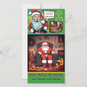 Sad Santa Festivates (from 2 or more) Flat Card