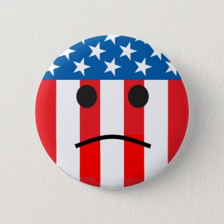 sad smiley flag button