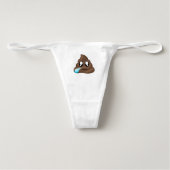 Sad Tear Poop Emoji Thong (Front)