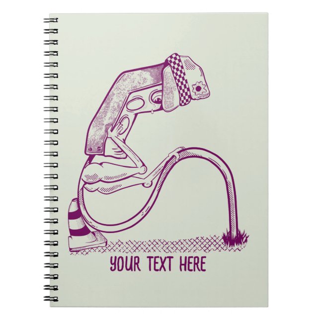 Sad traffic light  notebook (Front)