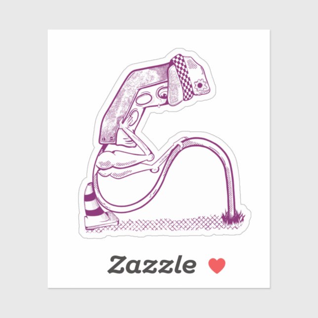 Sad traffic light  sticker (Sheet)