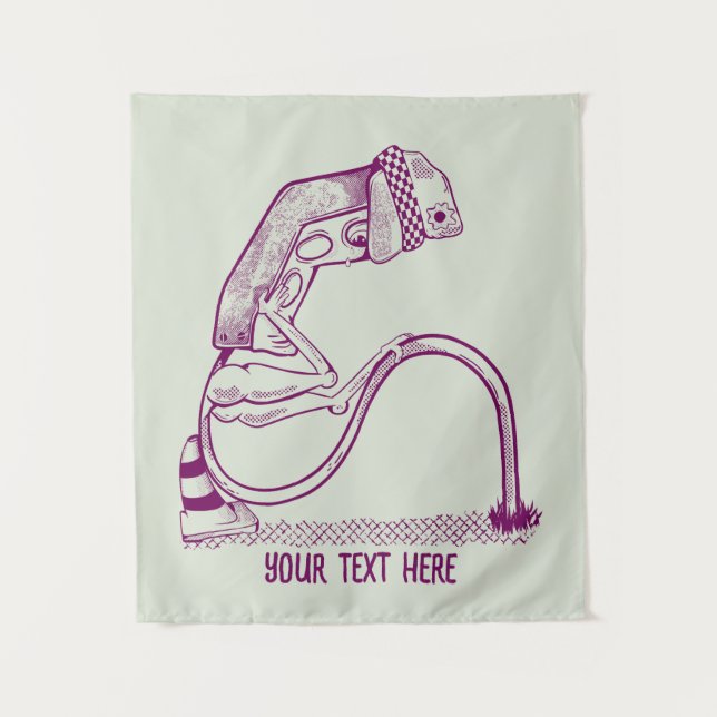 Sad traffic light  tapestry (Front)