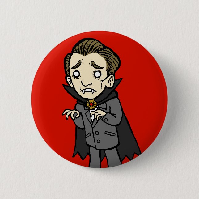 Sad Vampire Button (Front)