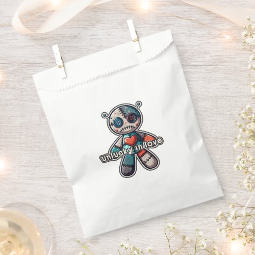 Sad VOODOO Doll Bear UNLUCKY in LOVE Favor Bag