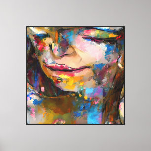 Sad women canvas print
