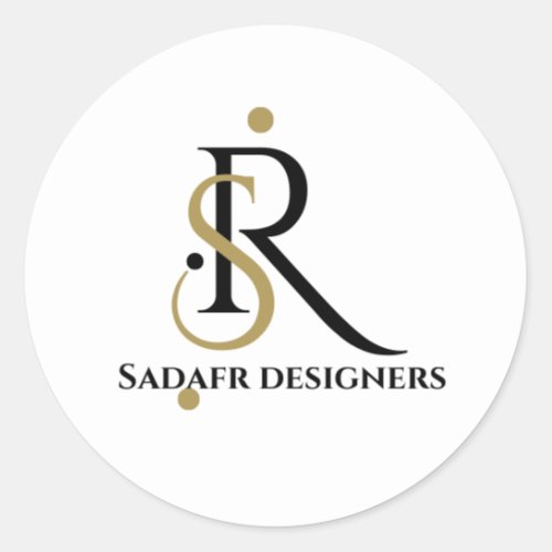 sadafr is a love name classic round sticker