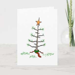 Saddest Christmas Tree Ever Holidays Humor Xmas Holiday Card