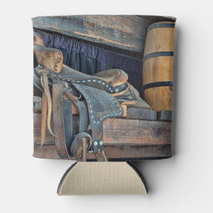 Saddle and Barrel Can Cooler