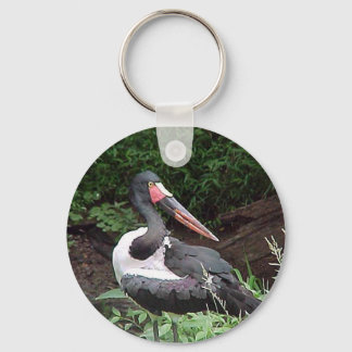 Saddle-Billed Stork Keychain