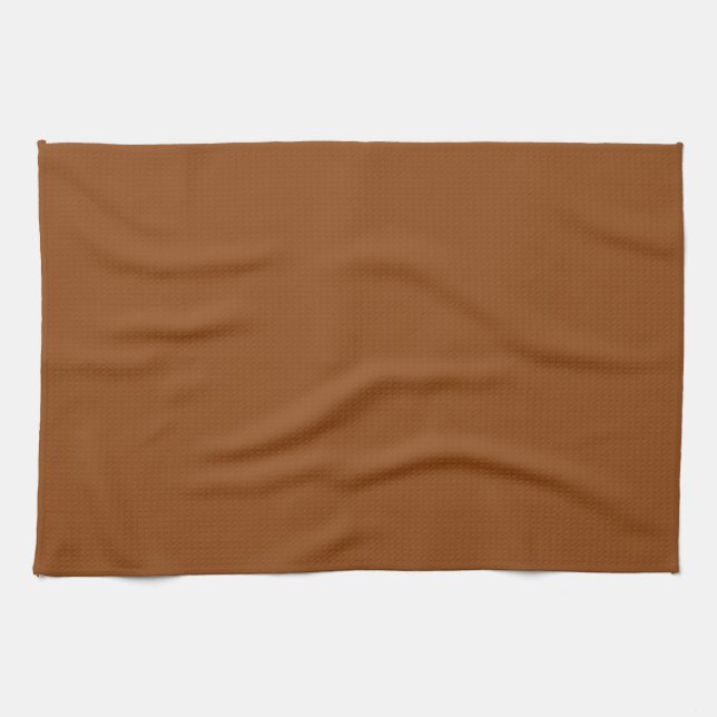 Saddle Brown Kitchen Color Design Kitchen Towel (Horizontal)