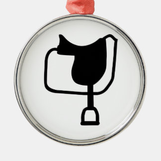 Saddle horse metal ornament