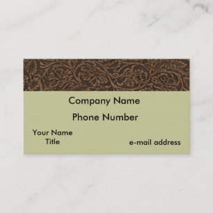 Saddle Leather Business Card
