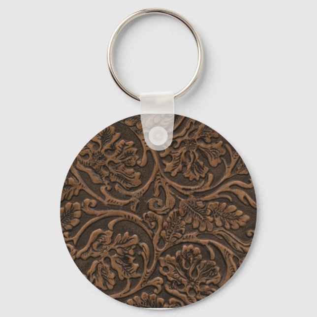 Saddle Leather Keychain (Front)