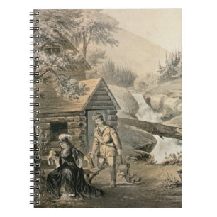'Saddle Mending', Poster for 'Davy Crockett' starr Notebook