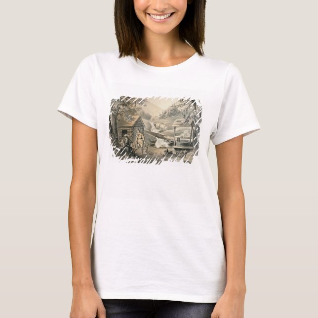 'Saddle Mending', Poster for 'Davy Crockett' starr T-Shirt (Front)