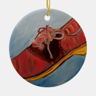 Saddle Shoe Ceramic Ornament