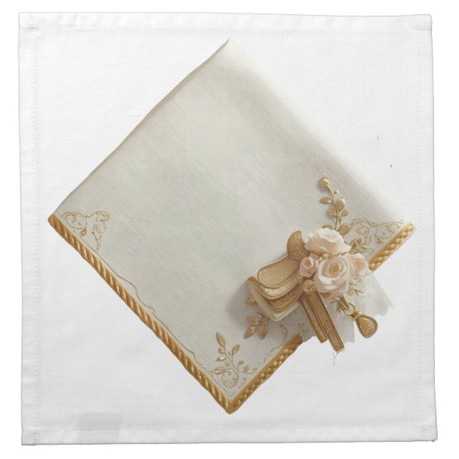 Saddle & Sparkle – Western Wedding Napkins (Front)