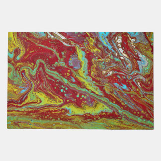 Saddle Up 3 Free Form Psychedelic Door Mat