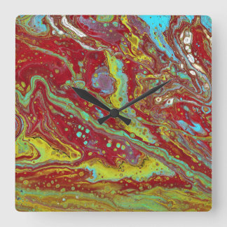 Saddle Up 3 Free Form Psychedelic Wall Clock