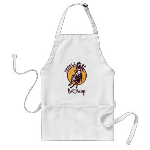 Saddle up buttercup adult apron