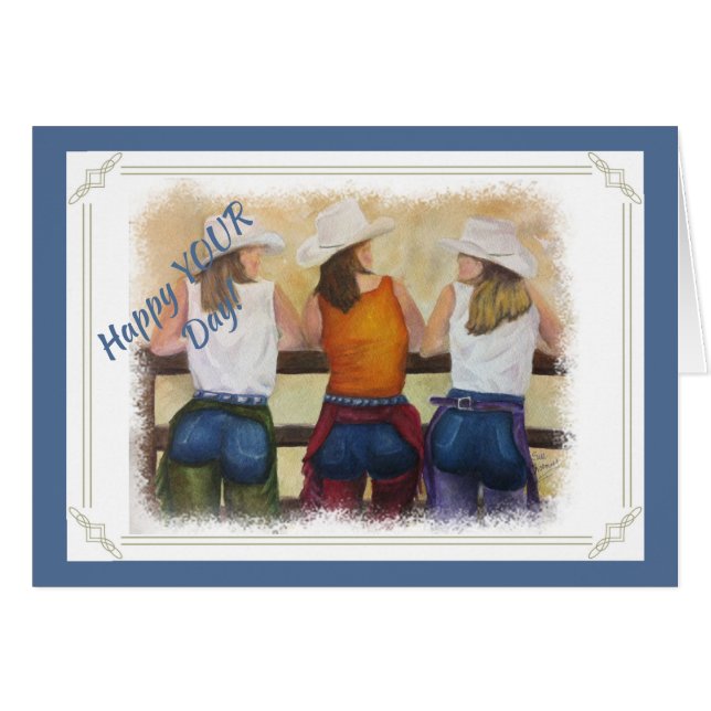 SADDLE UP CARDS (Front Horizontal)