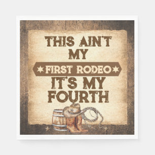 Saddle Up Country Western Birthday Decor Napkins