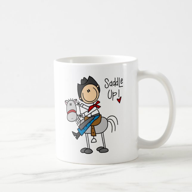 Saddle Up! Cowboy Stick Figure Mug (Right)