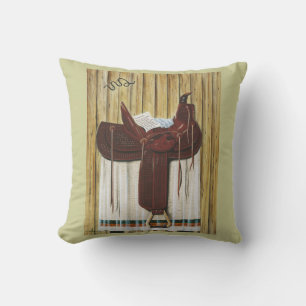 Saddle Up Throw Pillow