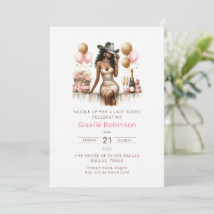 Saddle Up Western Bridal Shower Invitation