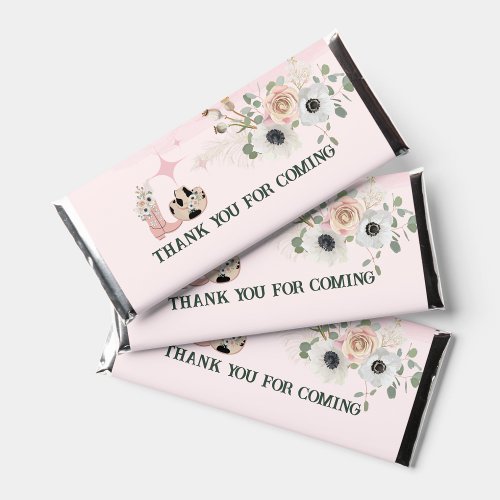 Saddle Up Western Cowgirl Boots Hats Candy Wrapper Hershey Bar Favors