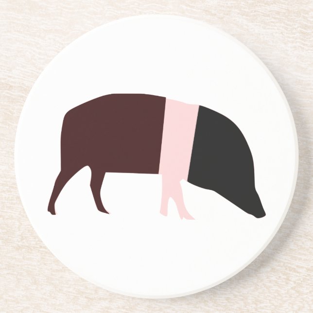 Saddleback Pig Coasters (Front)