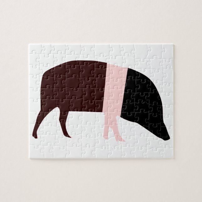 Saddleback Pig Puzzle (Horizontal)