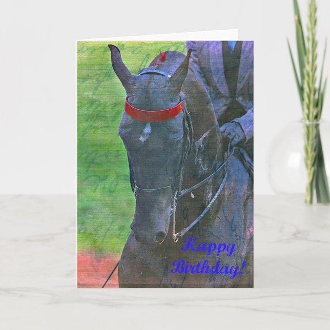 Saddlebred Birthday Card (Front)