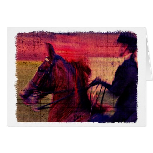 Saddlebred Blank Inside Cards (Front Horizontal)